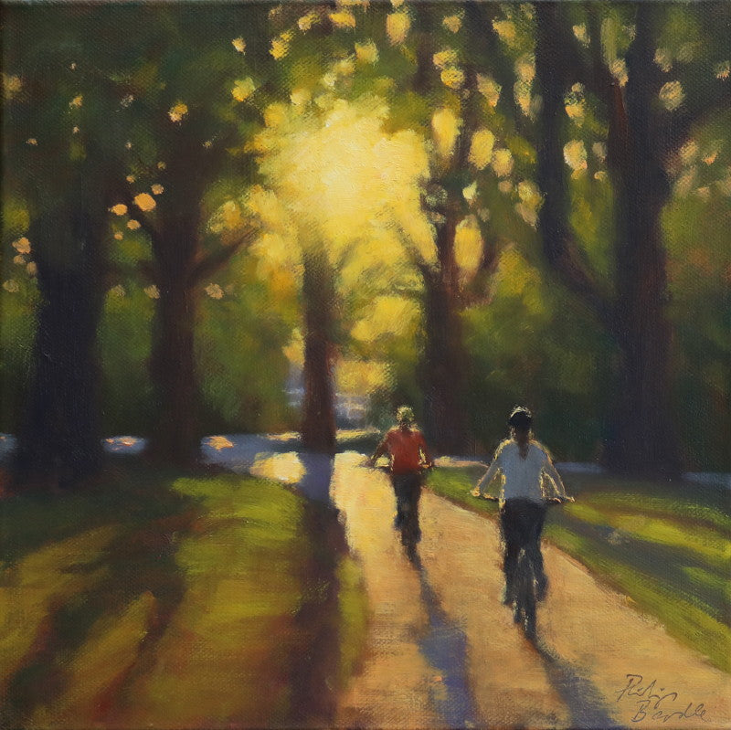 Philip Beadle 'Cyclists Little Hagley Park'