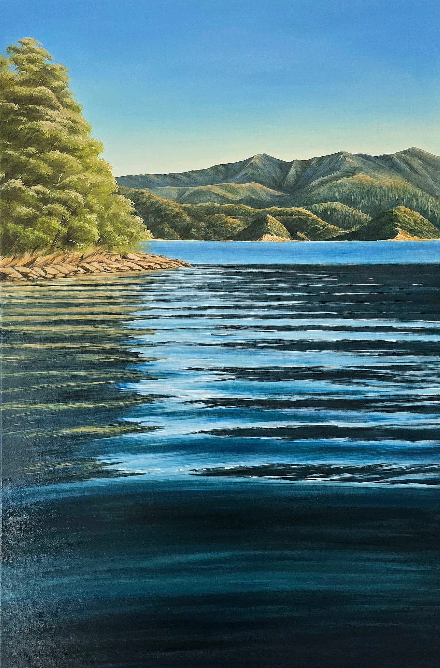 Vicki Andrews 'Anchored in peaceful bay early morning Marlborough Sounds'