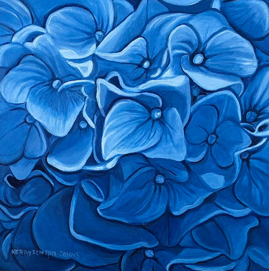 Kerry Fenton-Johns 'Blue Hydrangea'
