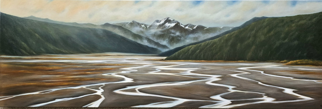 Vicki Andrews - 'Sunlit Valley Arthurs Pass'