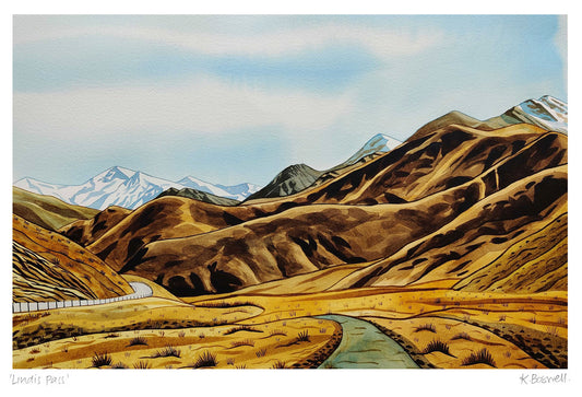 Kate Boswell - 'Lindis Pass' (Signed Open Edition)