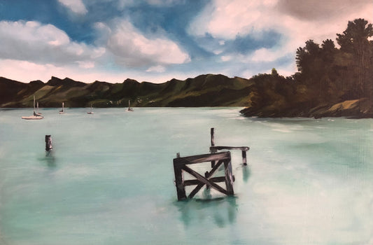 Viv Wotton 'Blue waters of Corsair Bay'