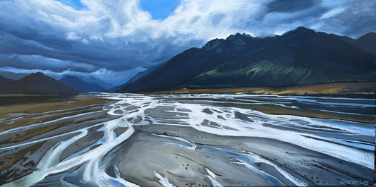Christine Lang 'Braided River 1 Waimakariri'