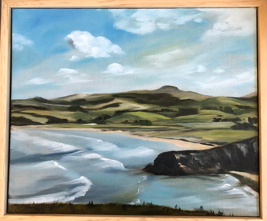 Viv Wotton 'Katiki Strait from Moeraki lighthouse'