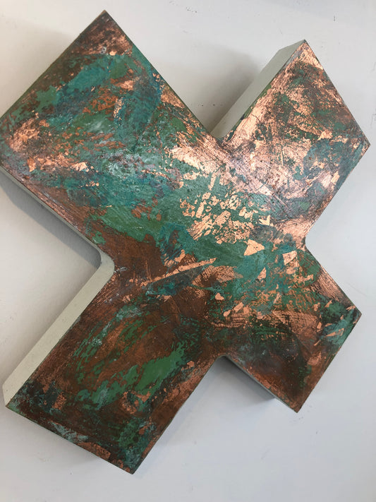 Jody HopeGibbons "Copper Patina Cross'