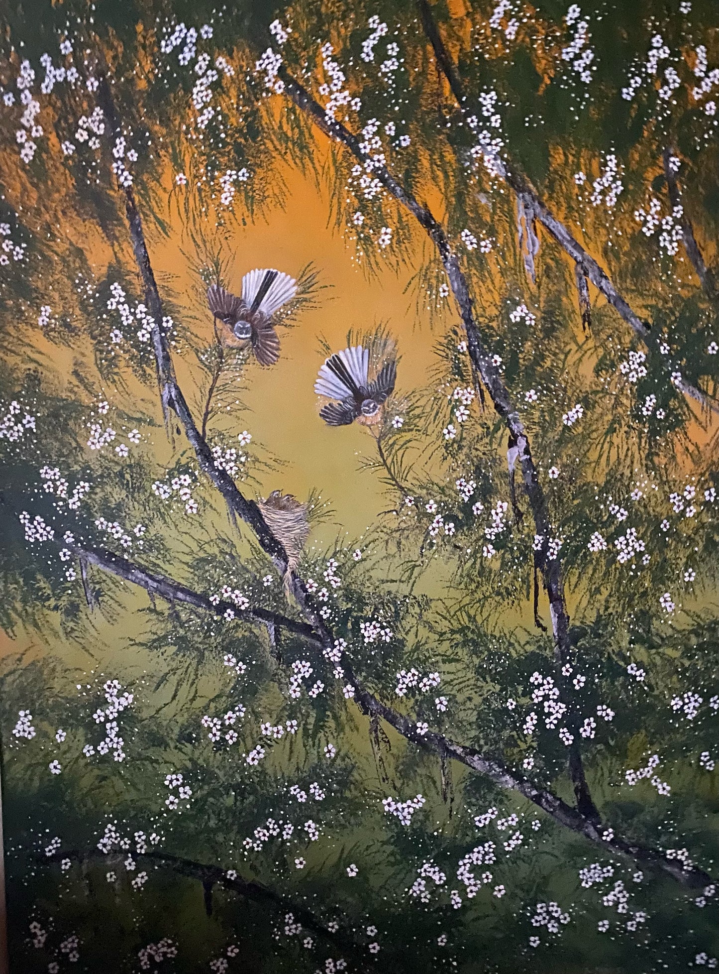 Jo Midgley 'Nesting in the Manuka'