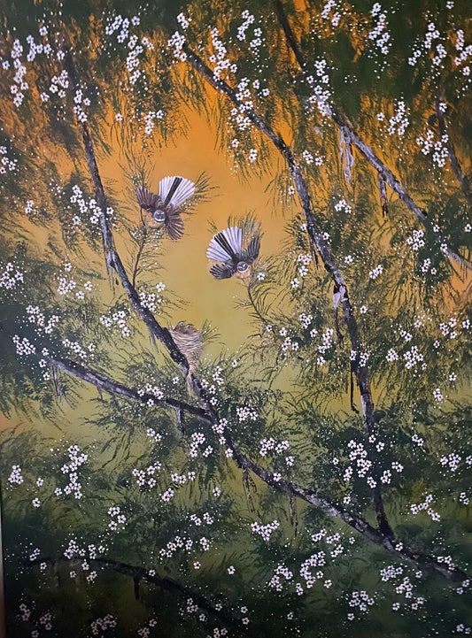 Jo Midgley 'Nesting in the Manuka'
