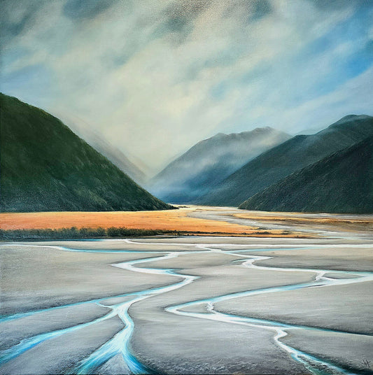 Vicki Andrews 'Braided river Otira Arthurs Pass'