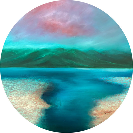 Amy Hoedemakers 'The sky setting, softening into pink'