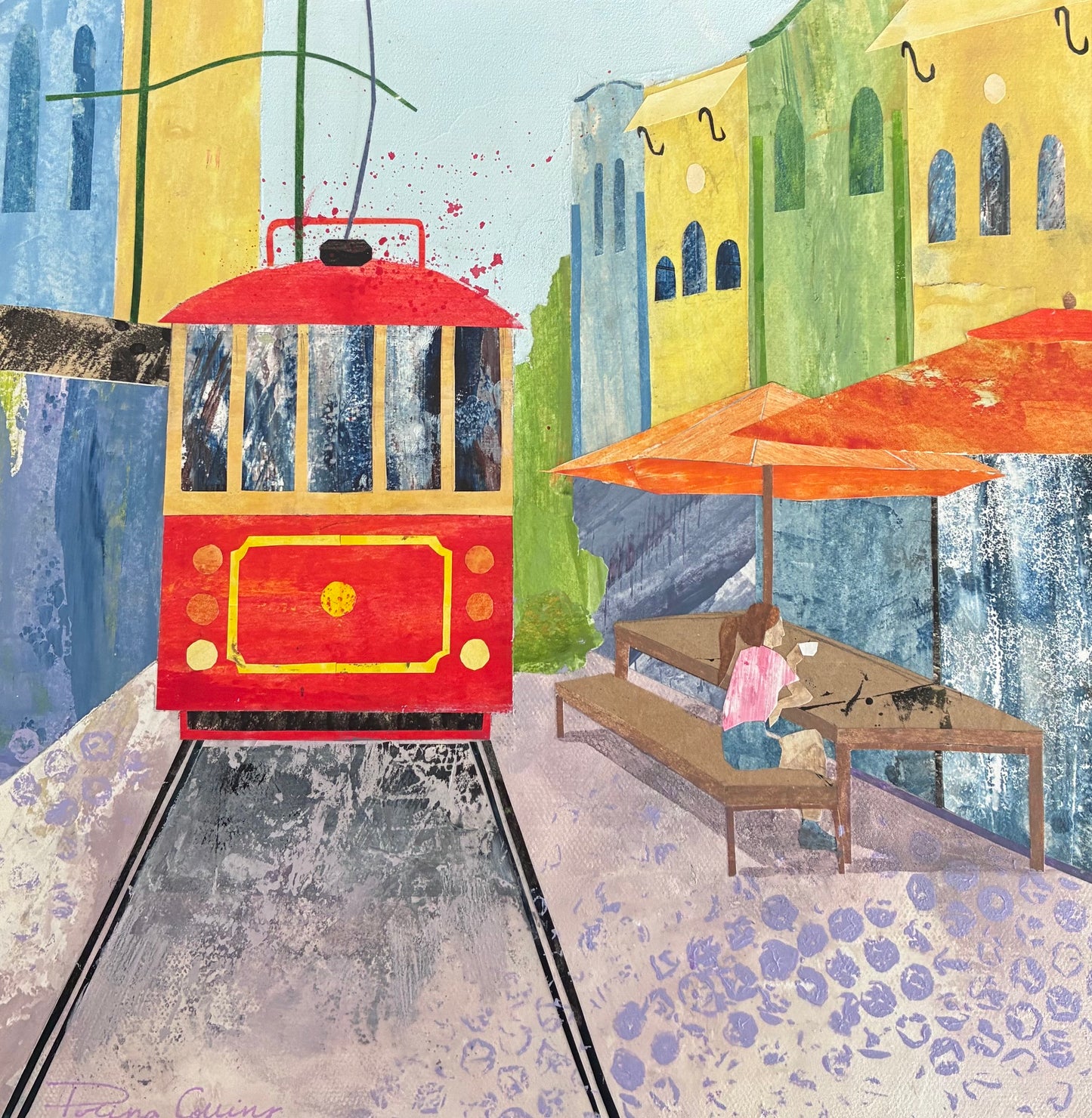 Polina Collins 'Tram on New Regents Street'