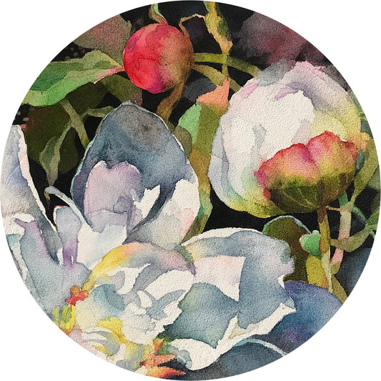 Galina Kim 'Peony white and pink'